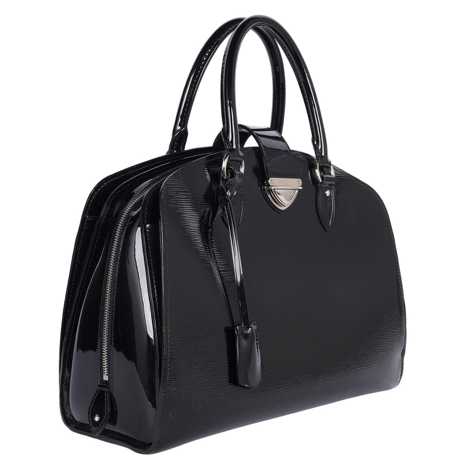 Femenino o masculino LOUIS VUITTON Electric Epi Pont-Neuf GM Charol Negro en venta