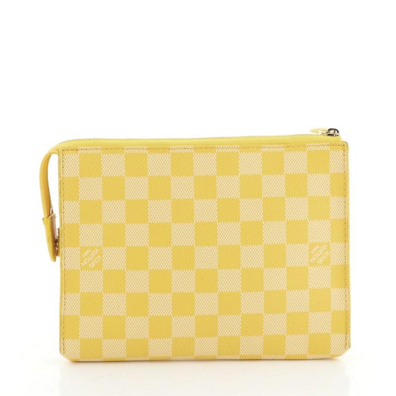 Orange Louis Vuitton  Element Clutch Damier Couleurs