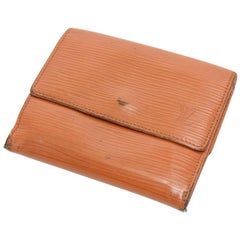 Louis Vuitton Elise Cipango Gold Epi Leather Bifold Wallet