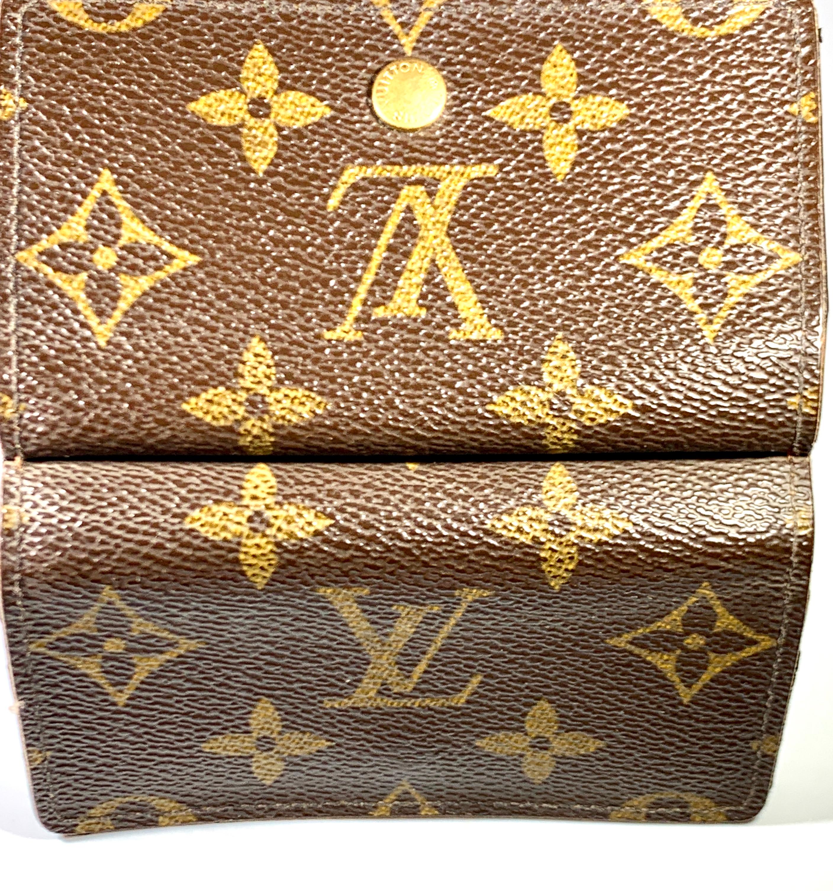 LOUIS VUITTON   Elise Portefeuille  Marco  Browns Monogram, Trifold  Wallet 5