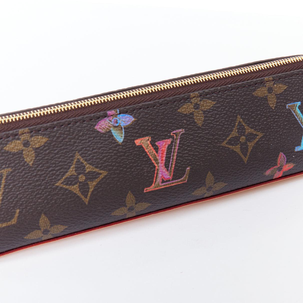 LOUIS VUITTON Elizabeth colorful LV monogram canvas pencil case 2