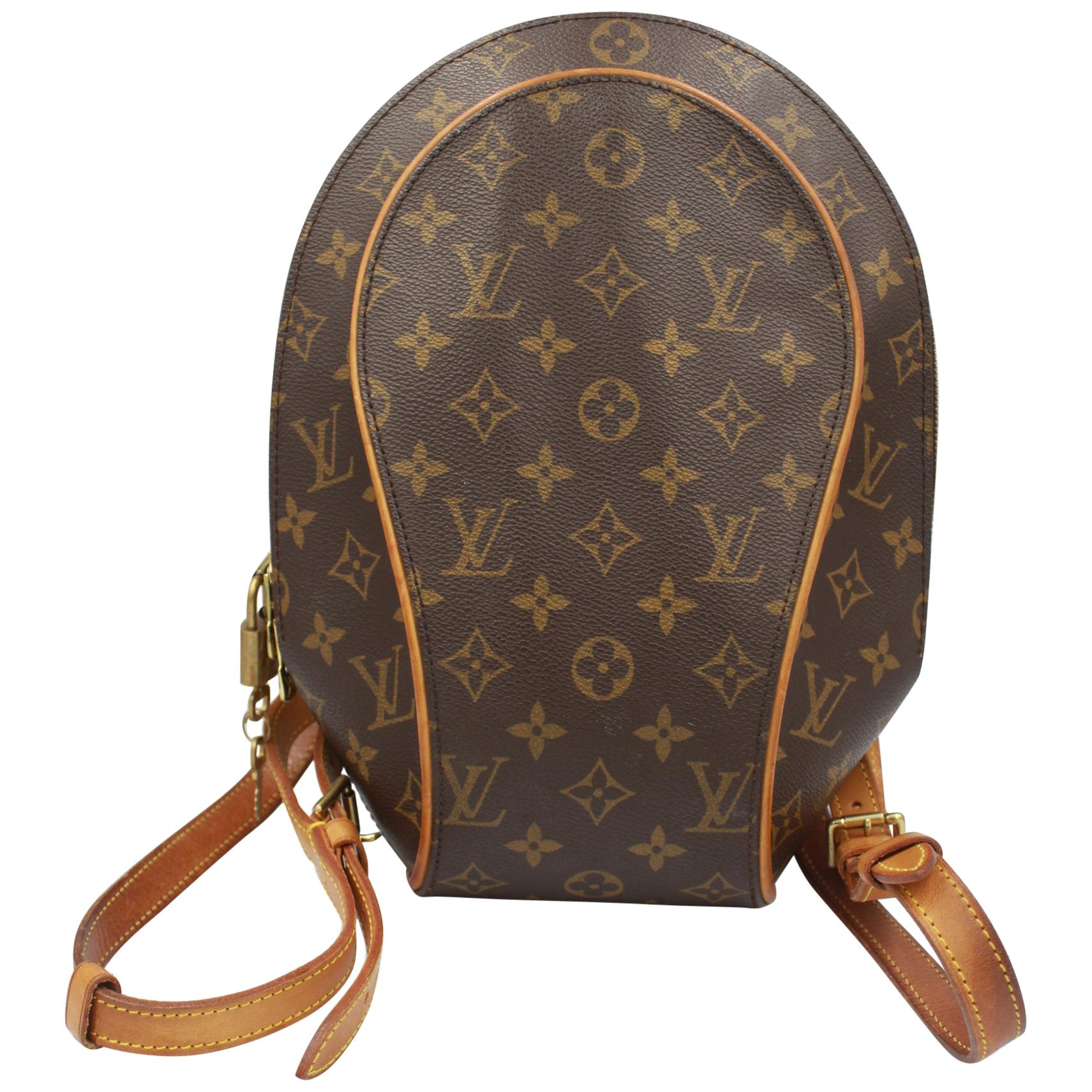 Louis Vuitton Ellipse Backpack in Monogram Canvas and Natural Leather