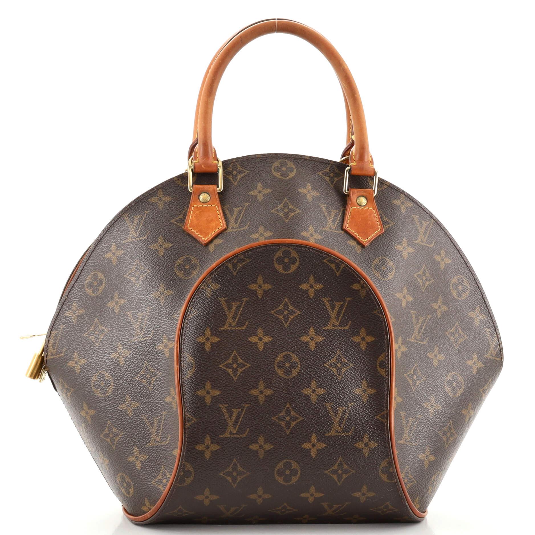 Louis Vuitton Ellipse Tasche Monogramm Segeltuch MM (Grau) im Angebot