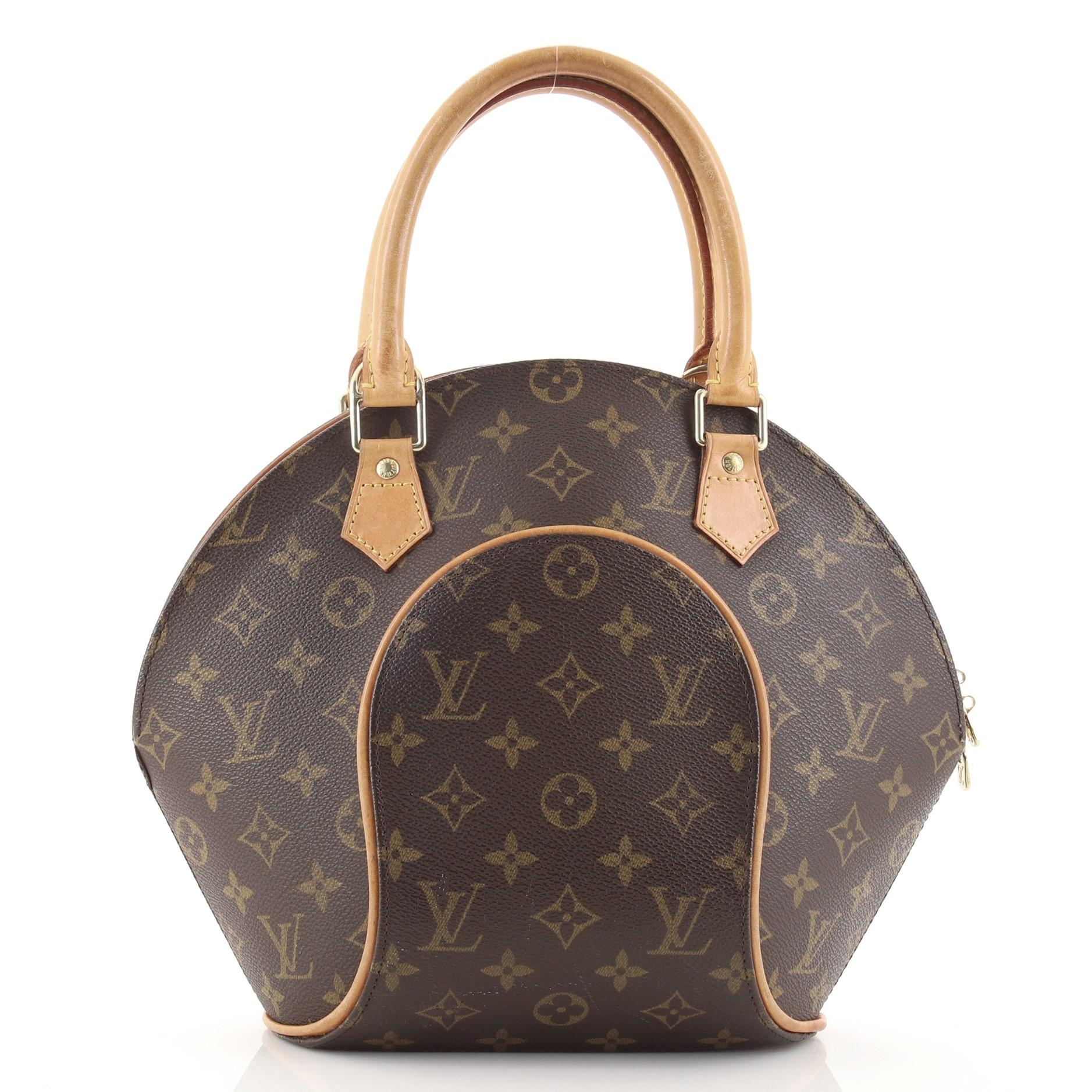 Gray Louis Vuitton Ellipse Bag Monogram Canvas PM