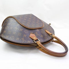 Louis Vuitton Ellipse Monogram Mm 867112 Brown Coated Canvas Satchel