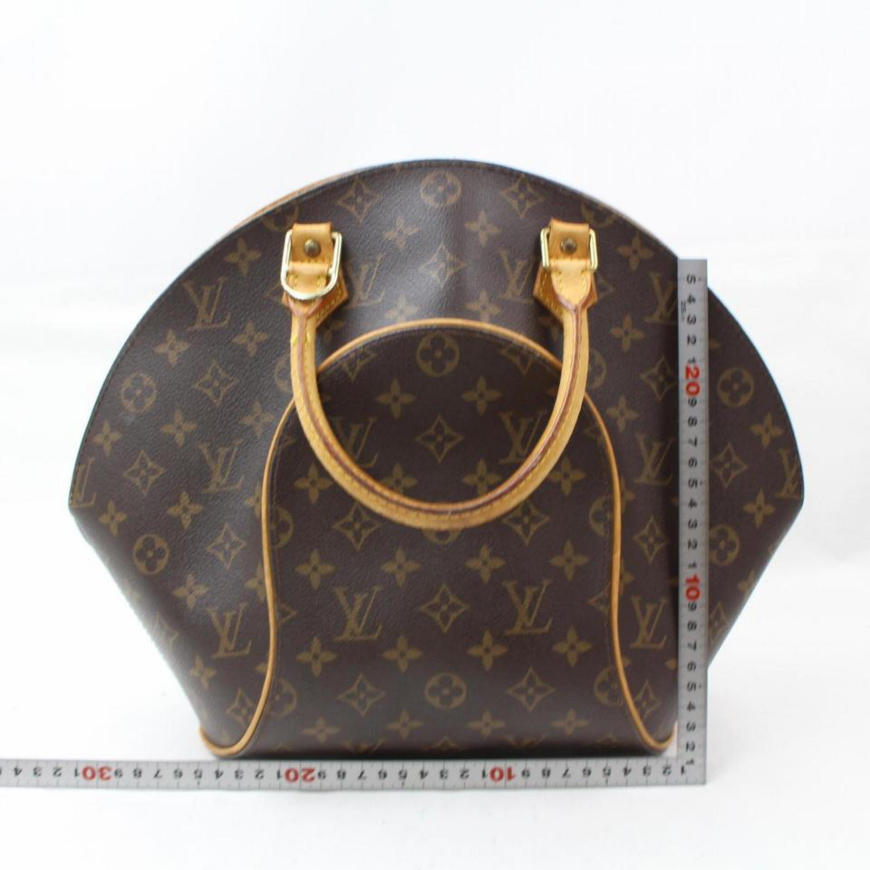 Louis Vuitton Ellipse Monogram Mm Bowler 868729 Brown Coated Canvas Satchel For Sale 1