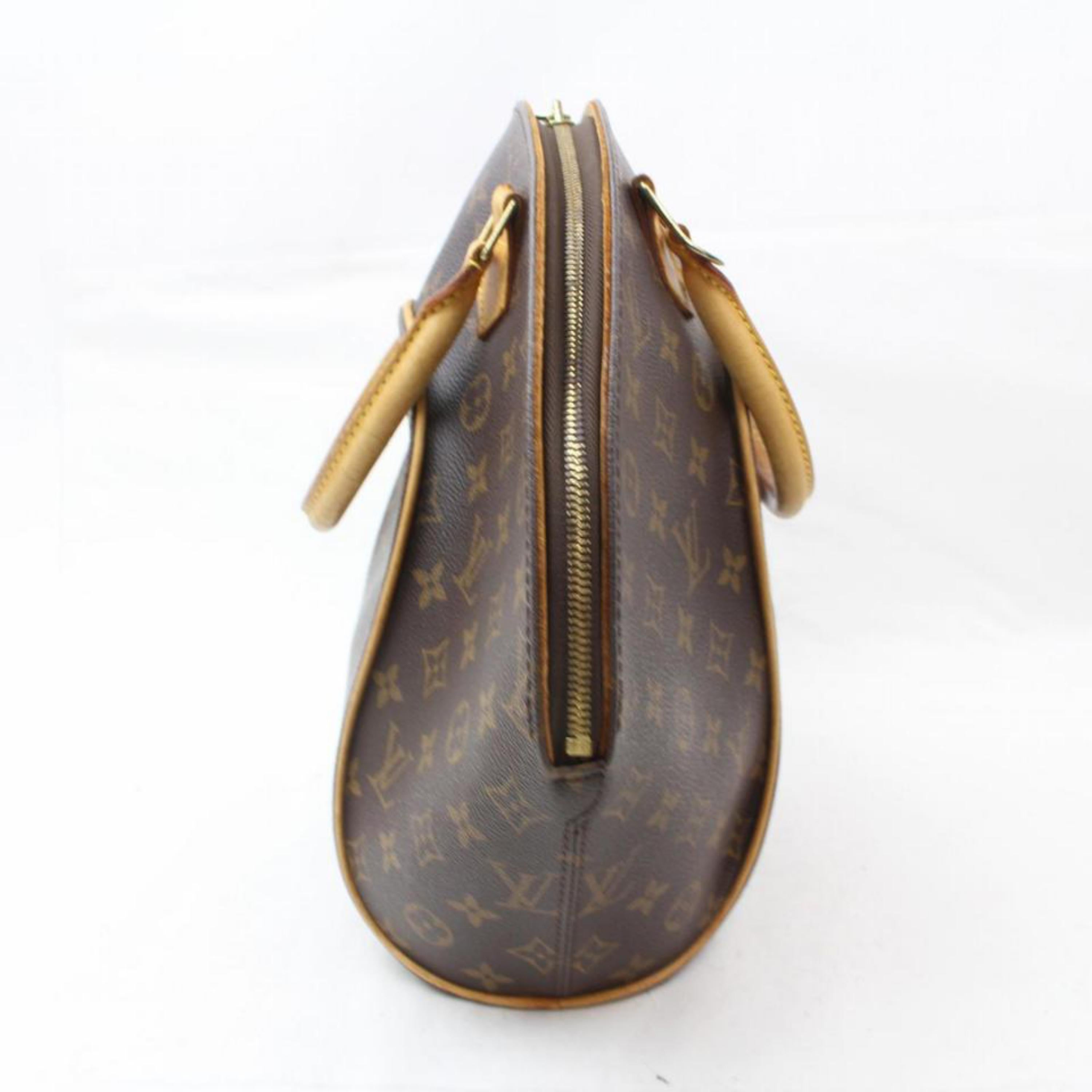Louis Vuitton Ellipse Monogram Mm Bowler 868729 Brown Coated Canvas Satchel For Sale 3