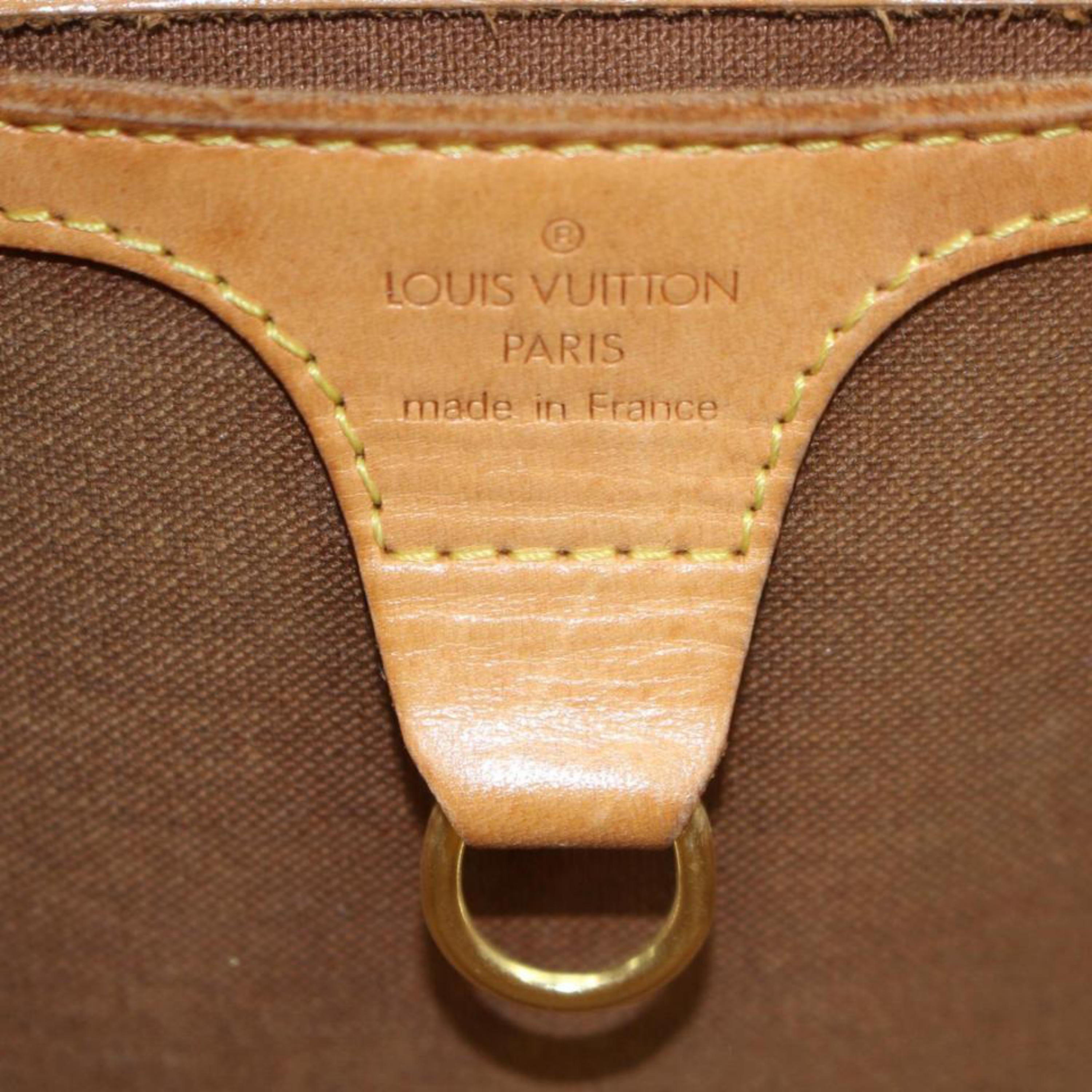 Louis Vuitton Ellipse Monogram Mm Seashell Bowler 868973 Brown Coated Canvas Sat In Good Condition For Sale In Forest Hills, NY