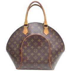 Louis Vuitton Ellipse Monogram Mm Seashell Bowler 868973 Brown Coated Canvas Sat