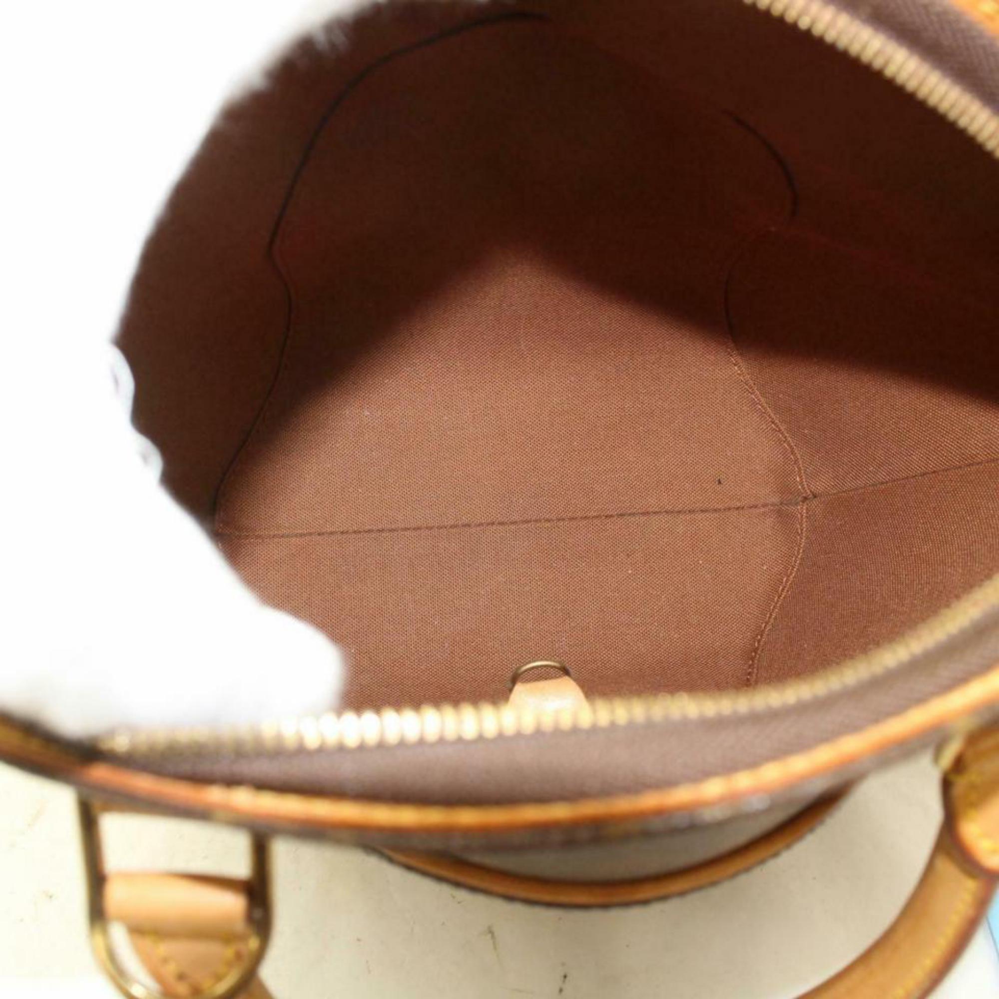 Louis Vuitton Ellipse Pm Octagon Sea Shell 870296 Brown Coated Canvas Satchel In Excellent Condition For Sale In Forest Hills, NY