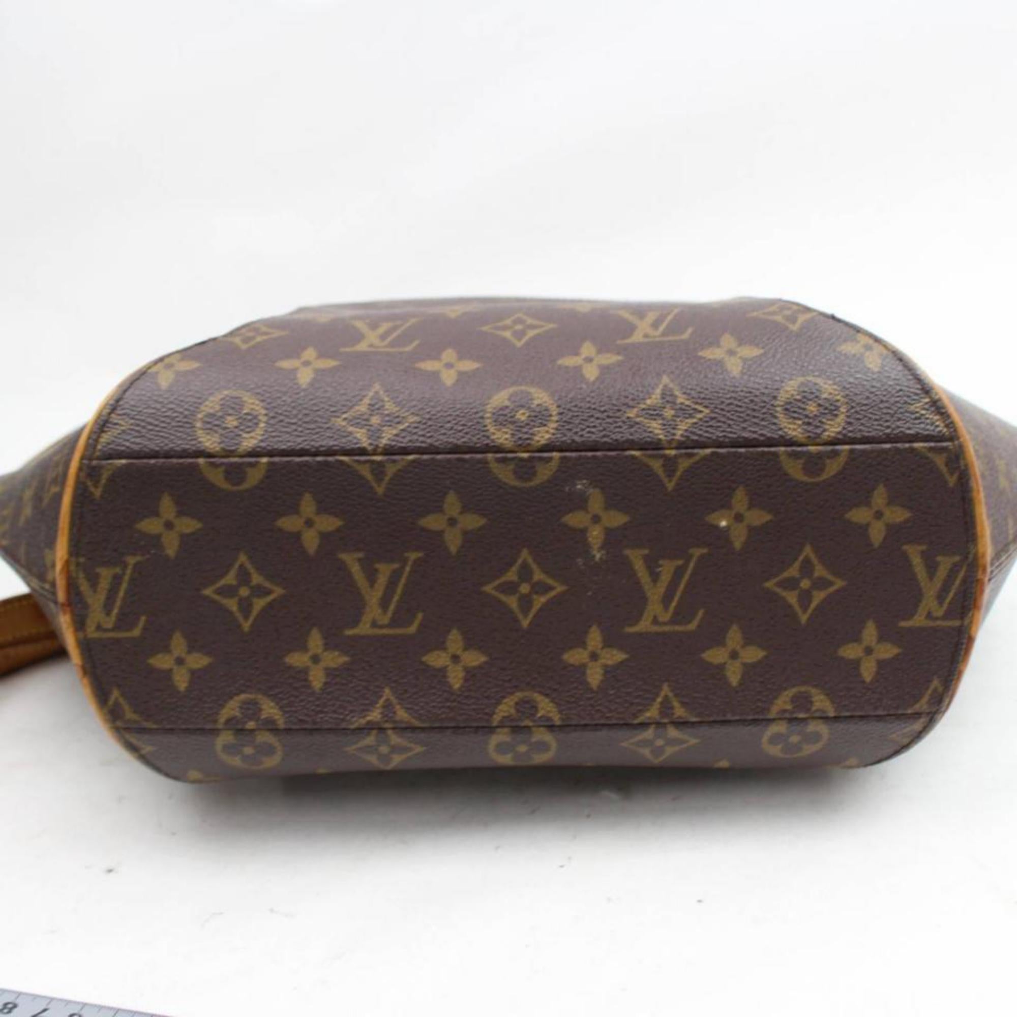 Louis Vuitton Ellipse (Ultra Rare) Gm 866913 Brown Coated Canvas Shoulder Bag For Sale 5