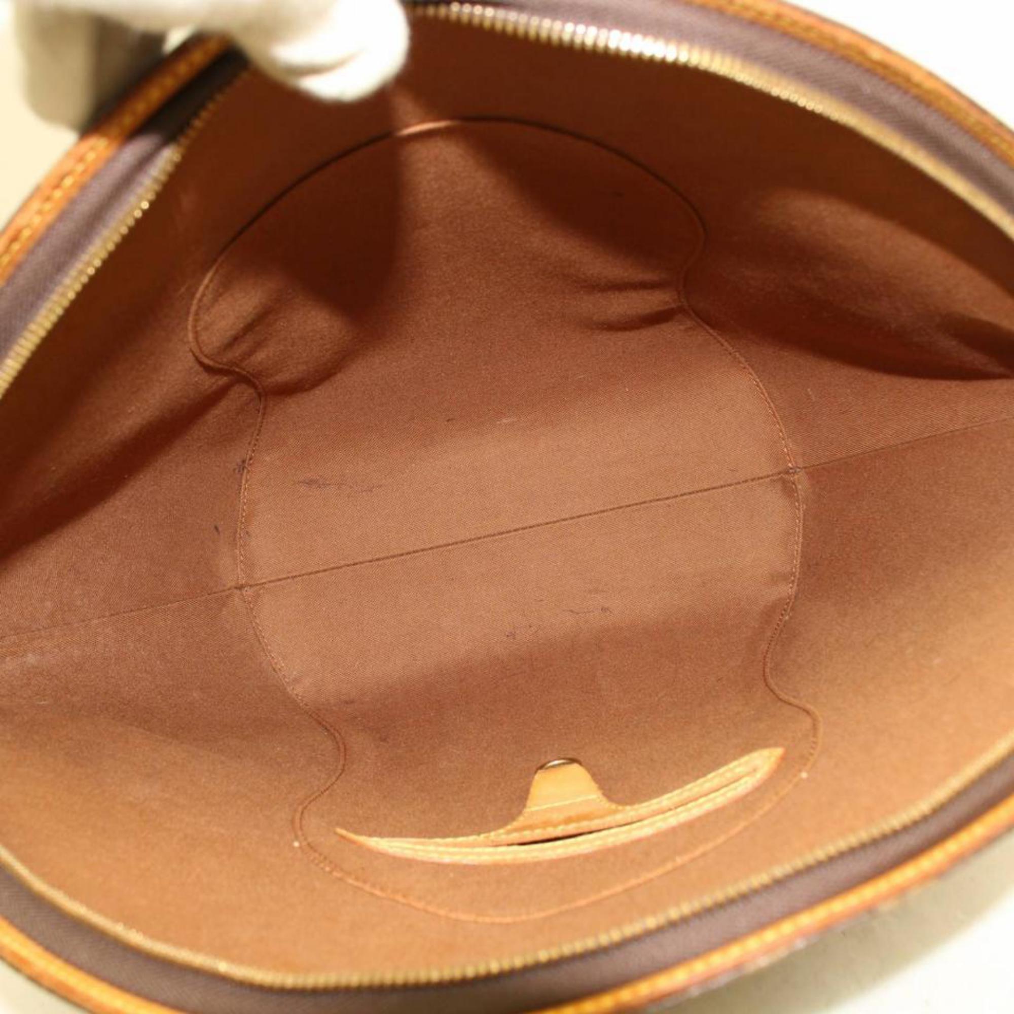Louis Vuitton Ellipse (Ultra Rare) Gm 866913 Brown Coated Canvas Shoulder Bag In Good Condition For Sale In Forest Hills, NY