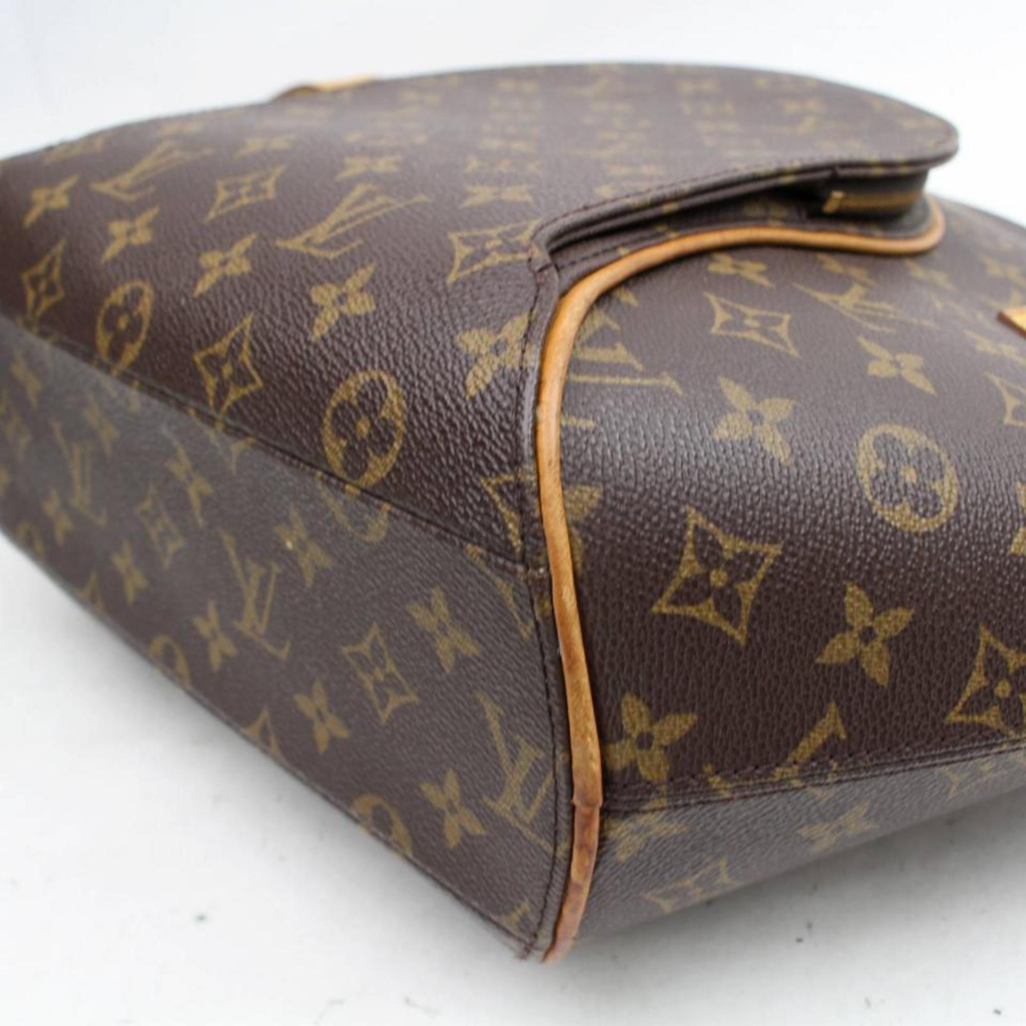 Louis Vuitton Ellipse (Ultra Rare) Gm 866913 Brown Coated Canvas Shoulder Bag For Sale 2