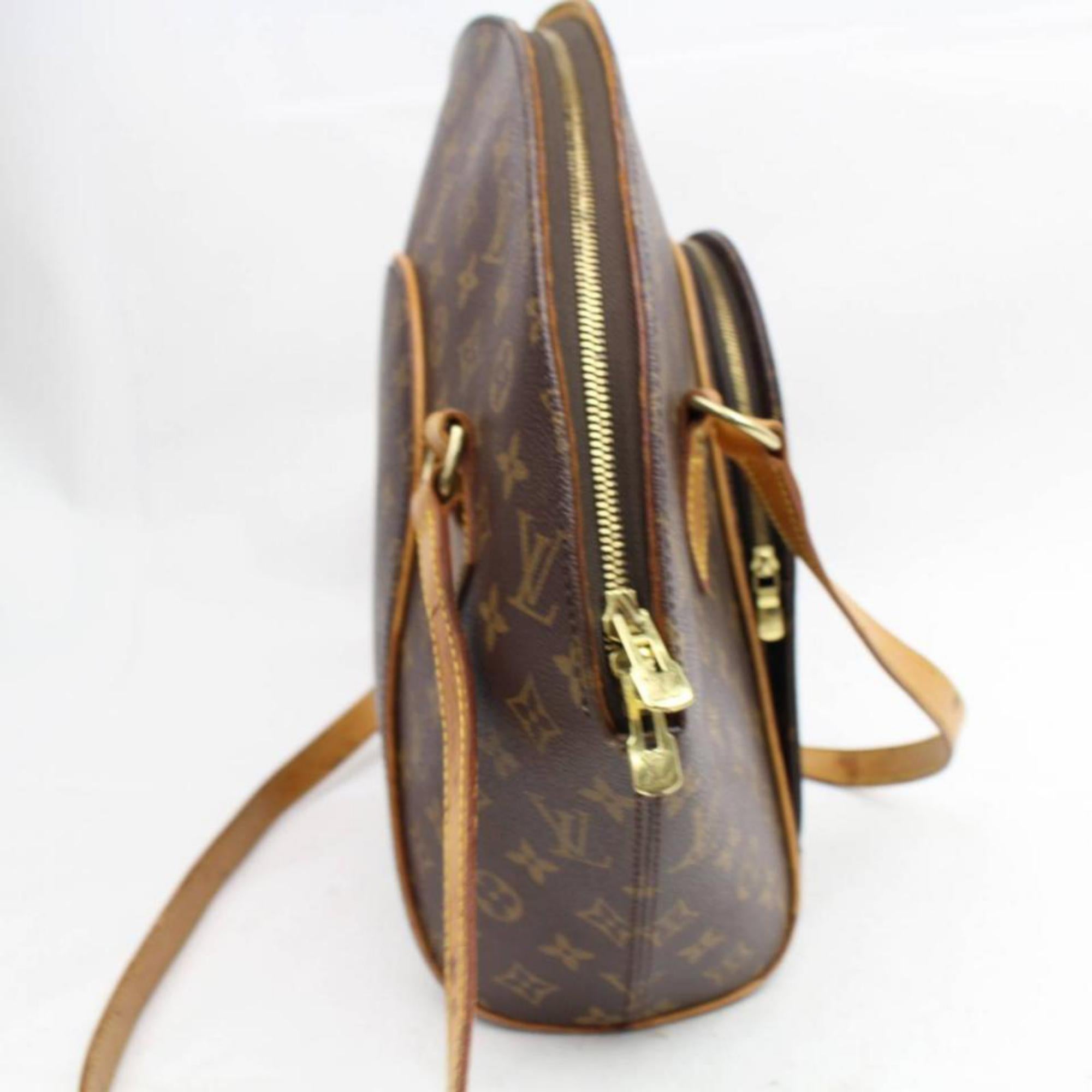 Louis Vuitton Ellipse (Ultra Rare) Gm 866913 Brown Coated Canvas Shoulder Bag For Sale 4