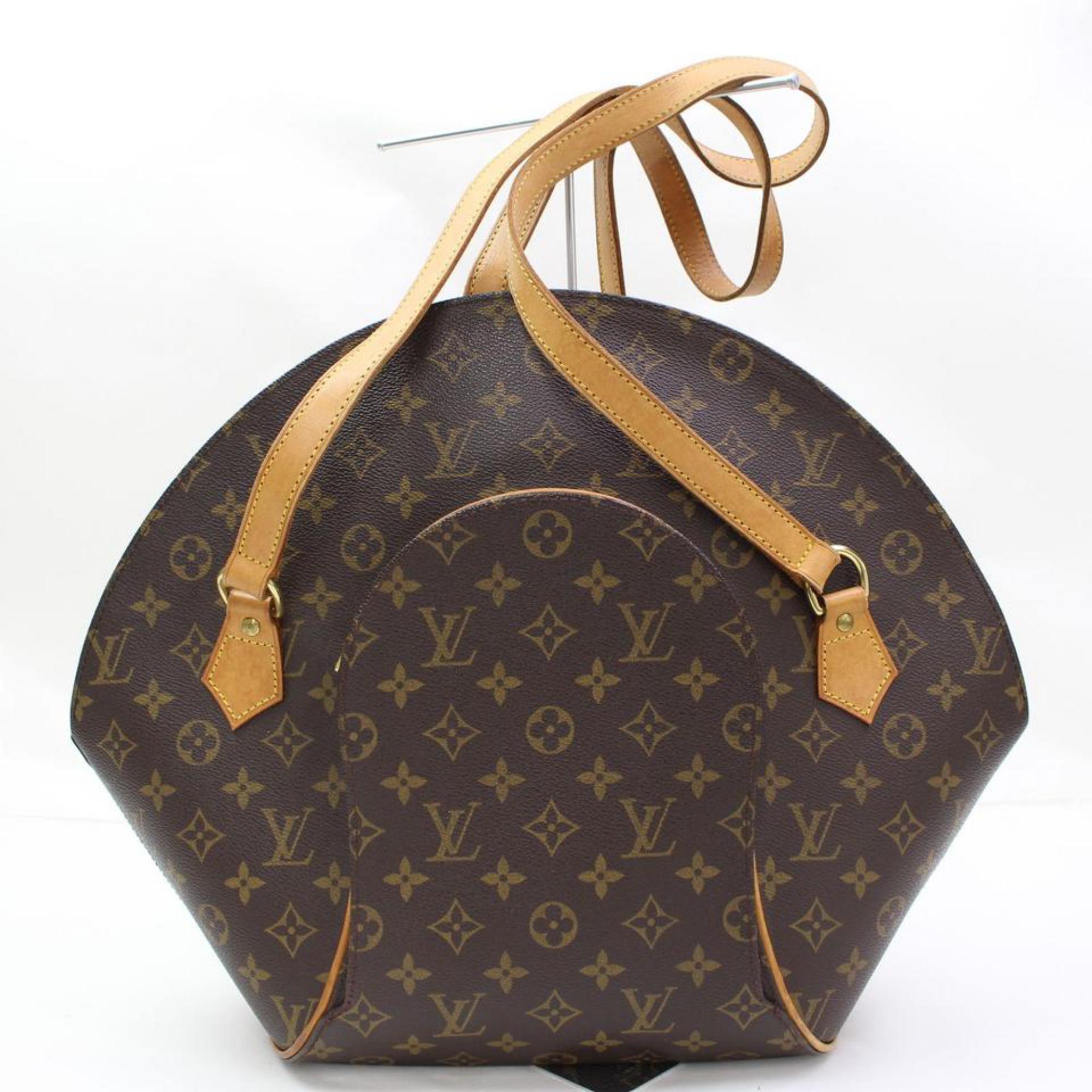 Louis Vuitton Ellipse (Ultra Rare)  Gm 867121 Brown Coated Canvas Shoulder Bag For Sale 6