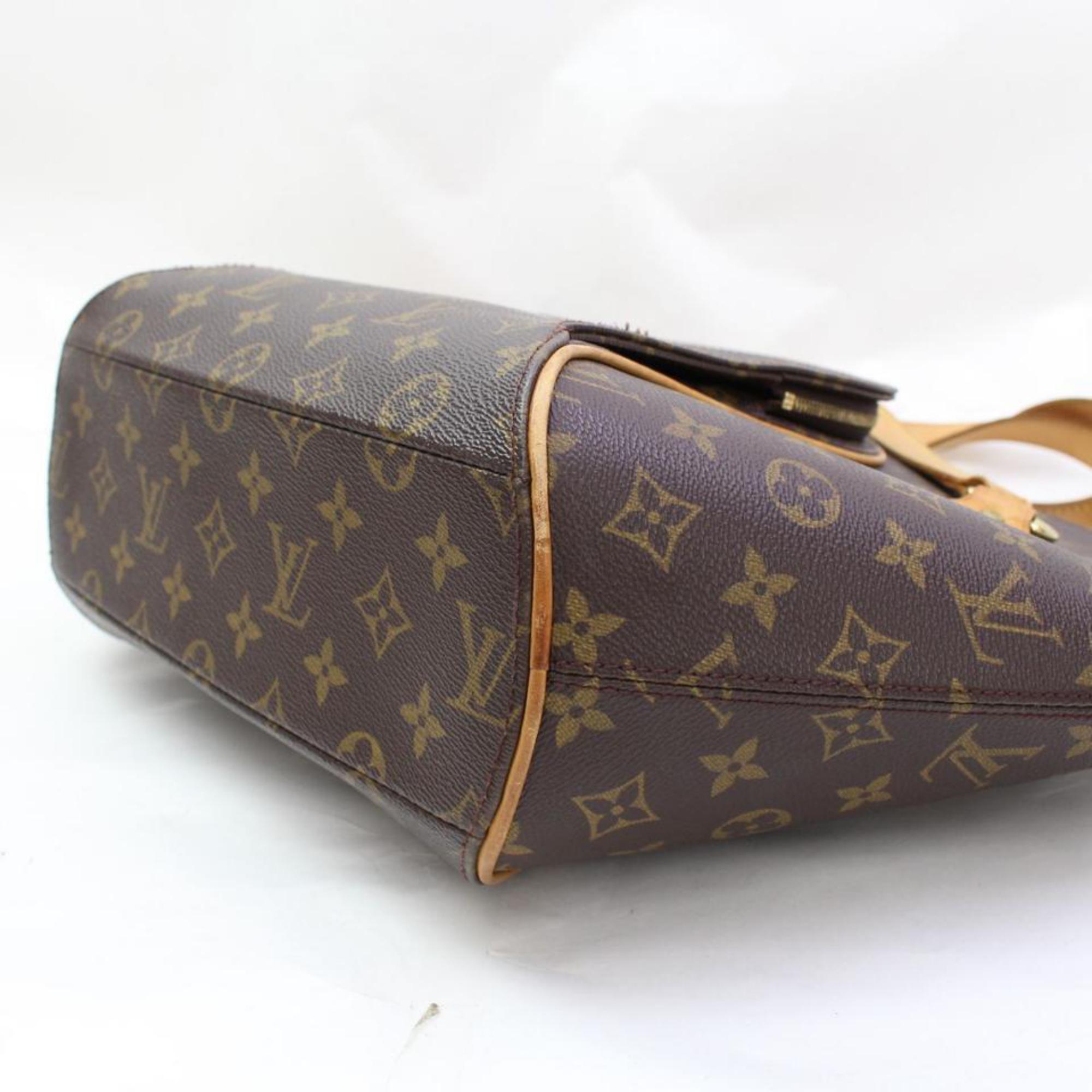 Louis Vuitton Ellipse (Ultra Rare)  Gm 867121 Brown Coated Canvas Shoulder Bag For Sale 3