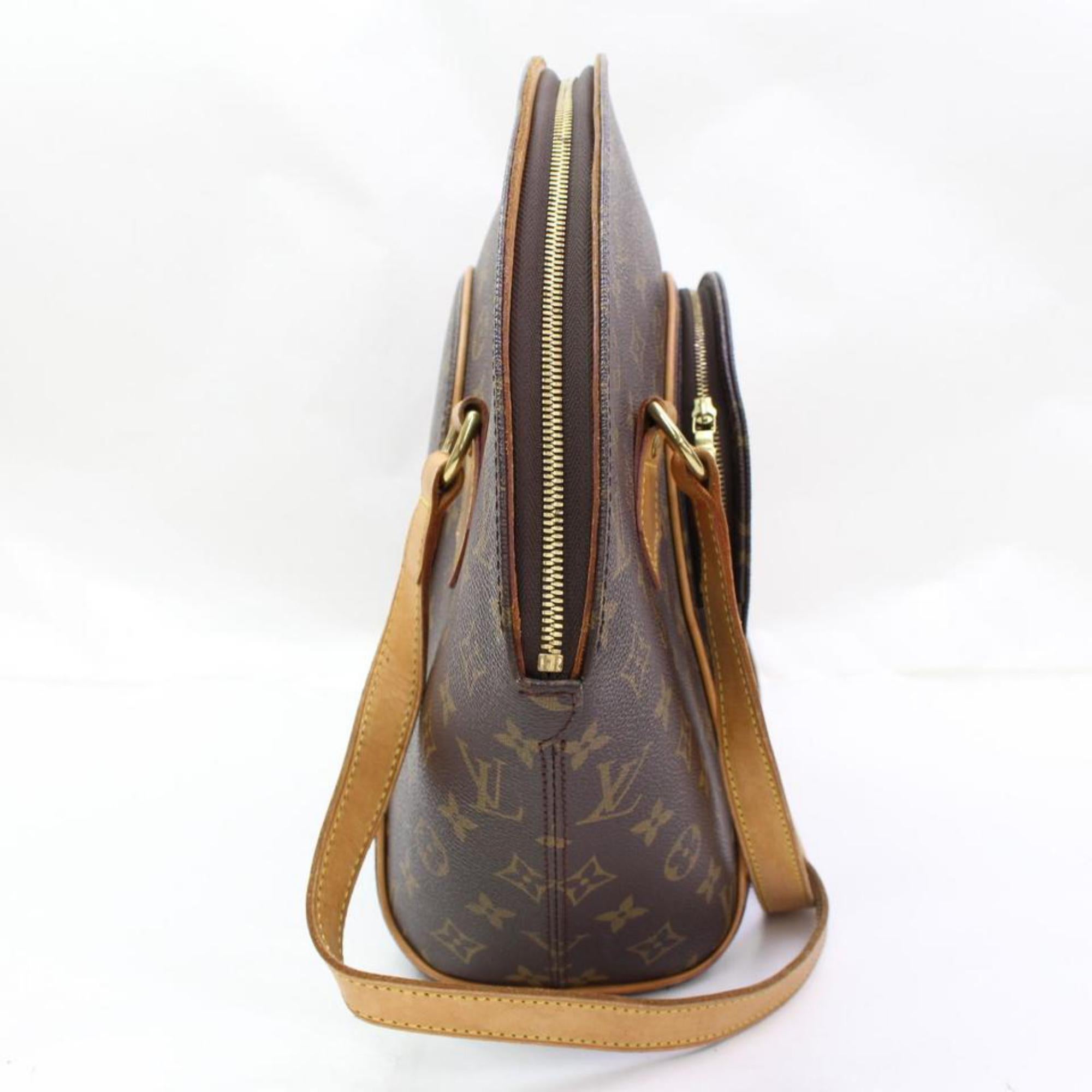 Louis Vuitton Ellipse (Ultra Rare)  Gm 867121 Brown Coated Canvas Shoulder Bag For Sale 4