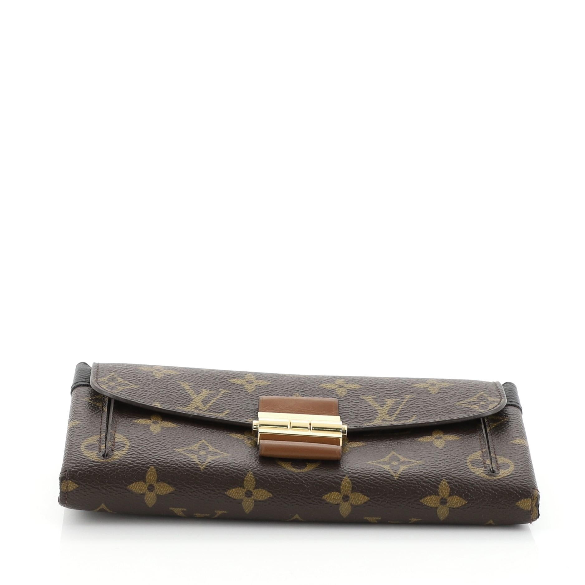 Louis Vuitton Elysee Wallet Monogram Canvas and Leather In Good Condition In NY, NY