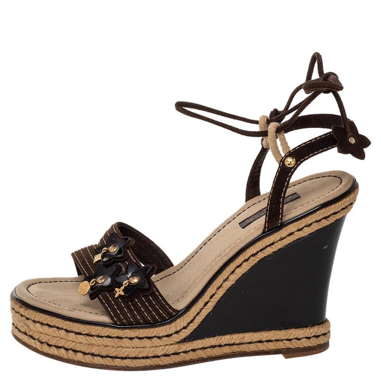 louis vuitton wedge sandals