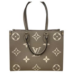 Louis Vuitton Embossed Grained Cowhide Leather Dove Beige, Cream White MM
