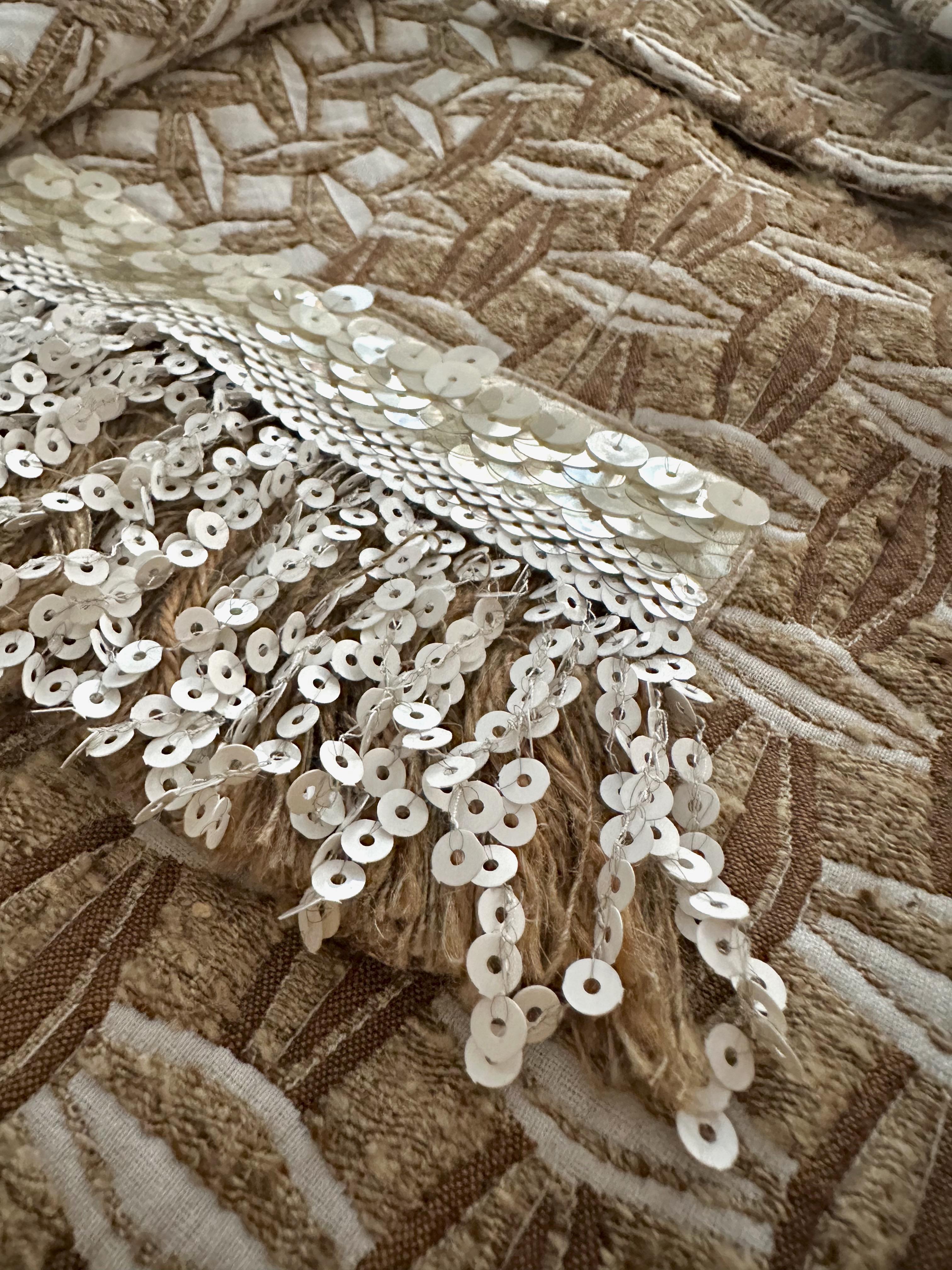 Louis Vuitton Embroidered Sequin and Fringe Jacket In Excellent Condition For Sale In Geneva, CH