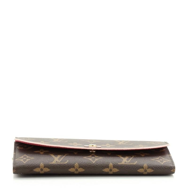 Louis Vuitton Emilie Brieftasche Limited Edition Bloom Blume Monogramm Segeltuch Limited Edition im Zustand „Gut“ in NY, NY
