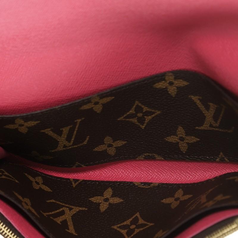 Louis Vuitton Emilie Brieftasche Limited Edition Bloom Blume Monogramm Segeltuch Limited Edition für Damen oder Herren