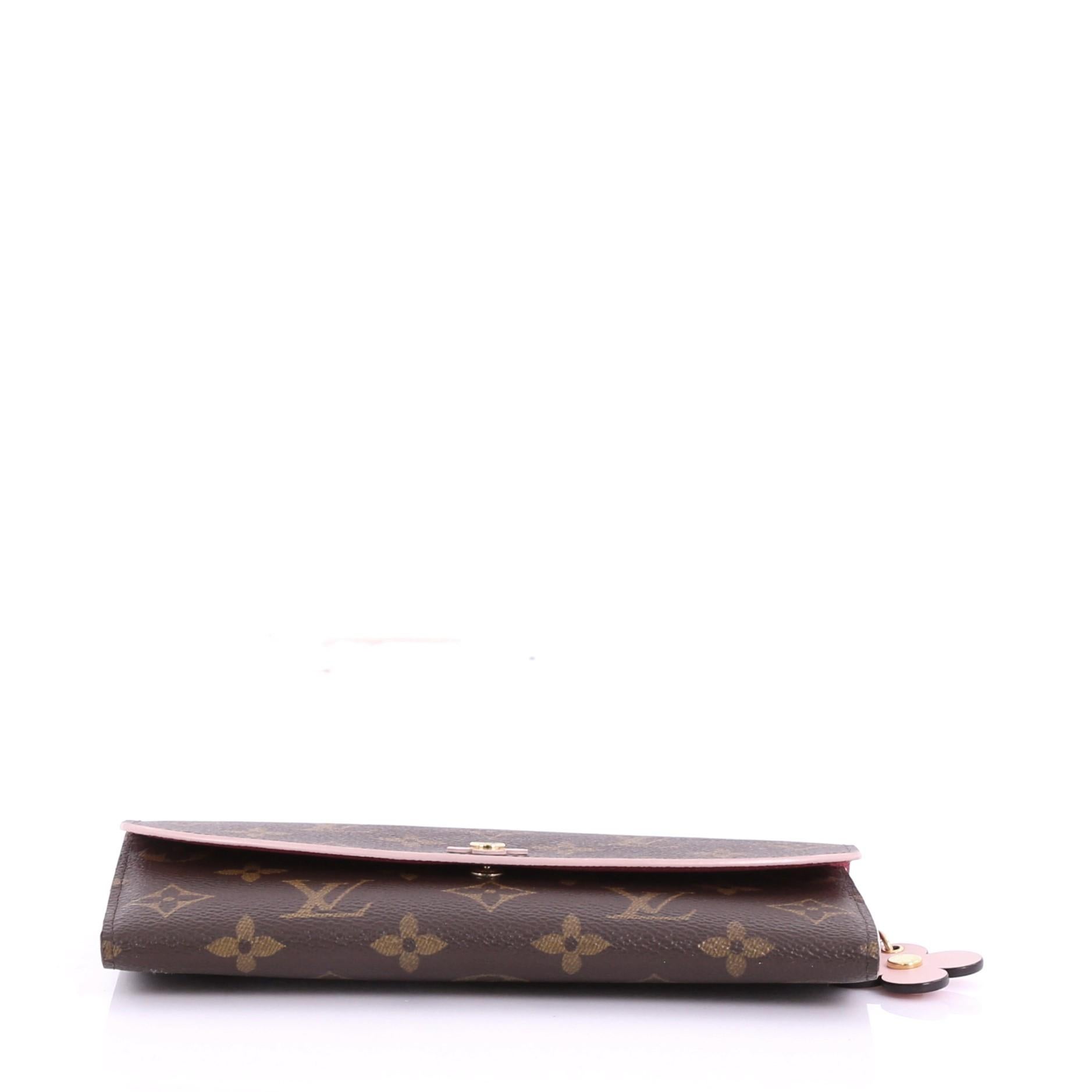 Louis Vuitton Emilie Wallet Limited Edition Bloom Flower Monogram Canvas 1