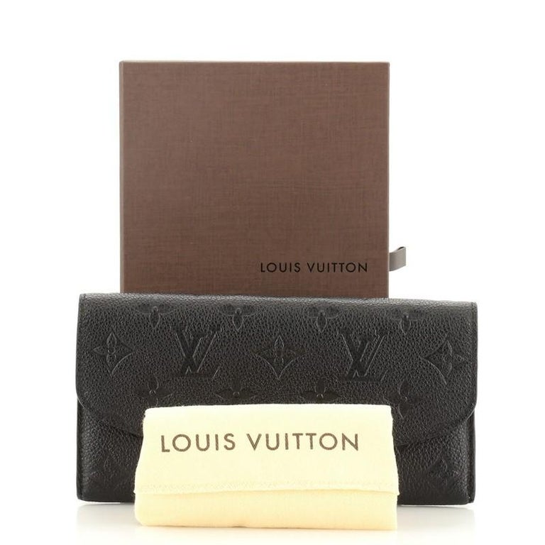 Louis Vuitton Noir Empreinte Emilie Wallet QJA0981DKB016