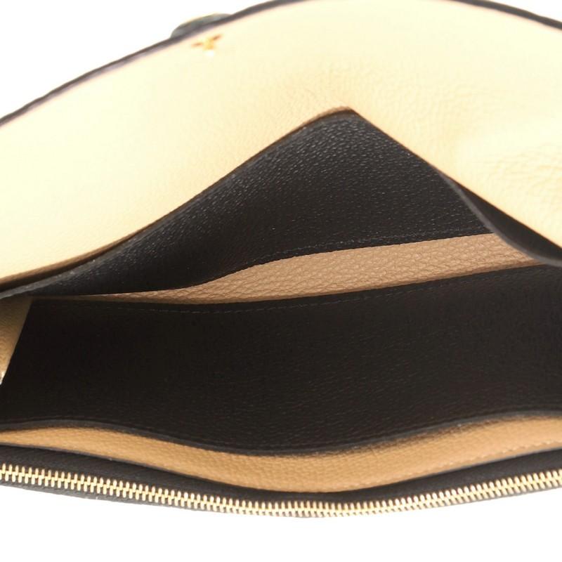 Black Louis Vuitton Emilie Wallet Monogram Empreinte Leather