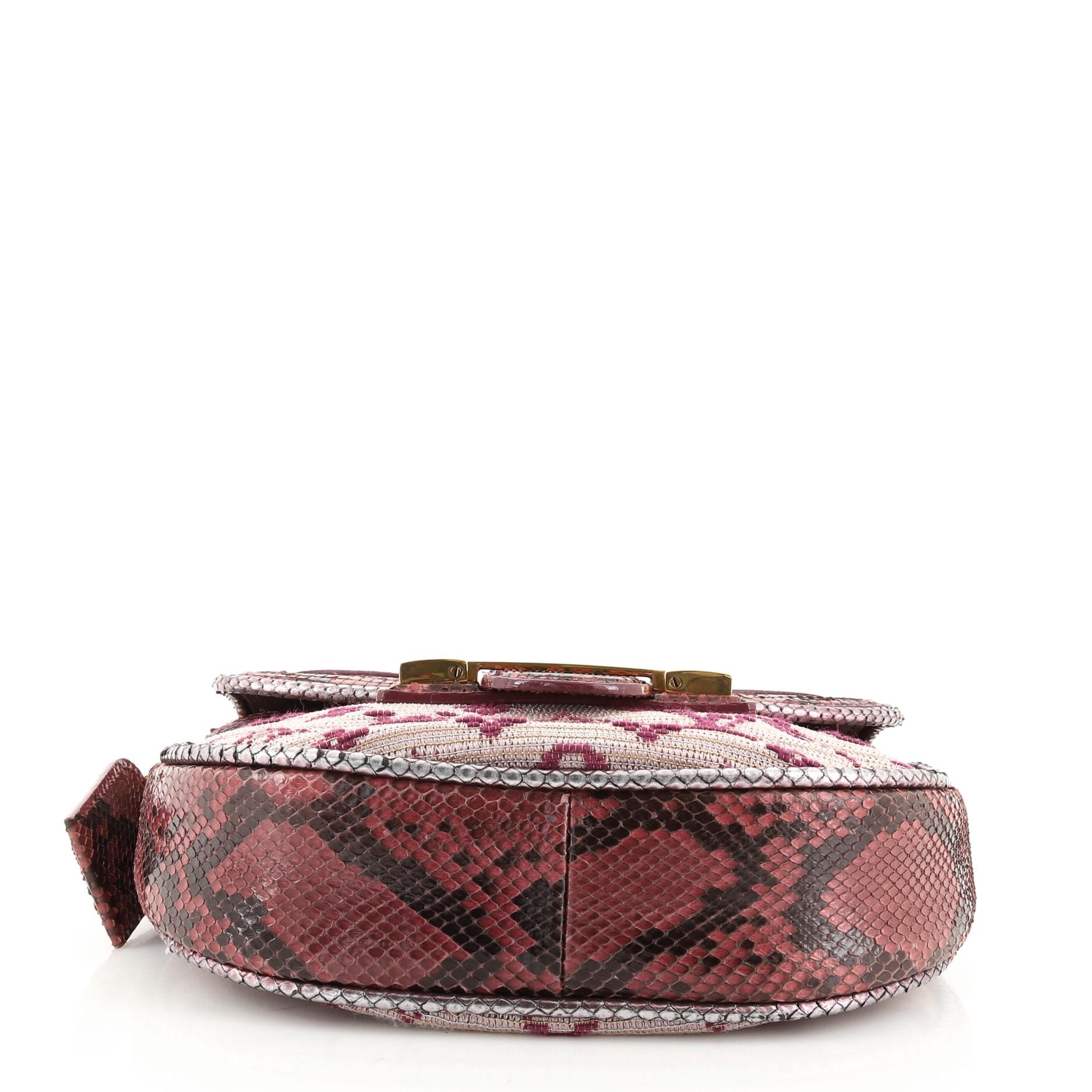 Brown Louis Vuitton Empire Ponant Bag Monogram Jacquard with Suede and Python