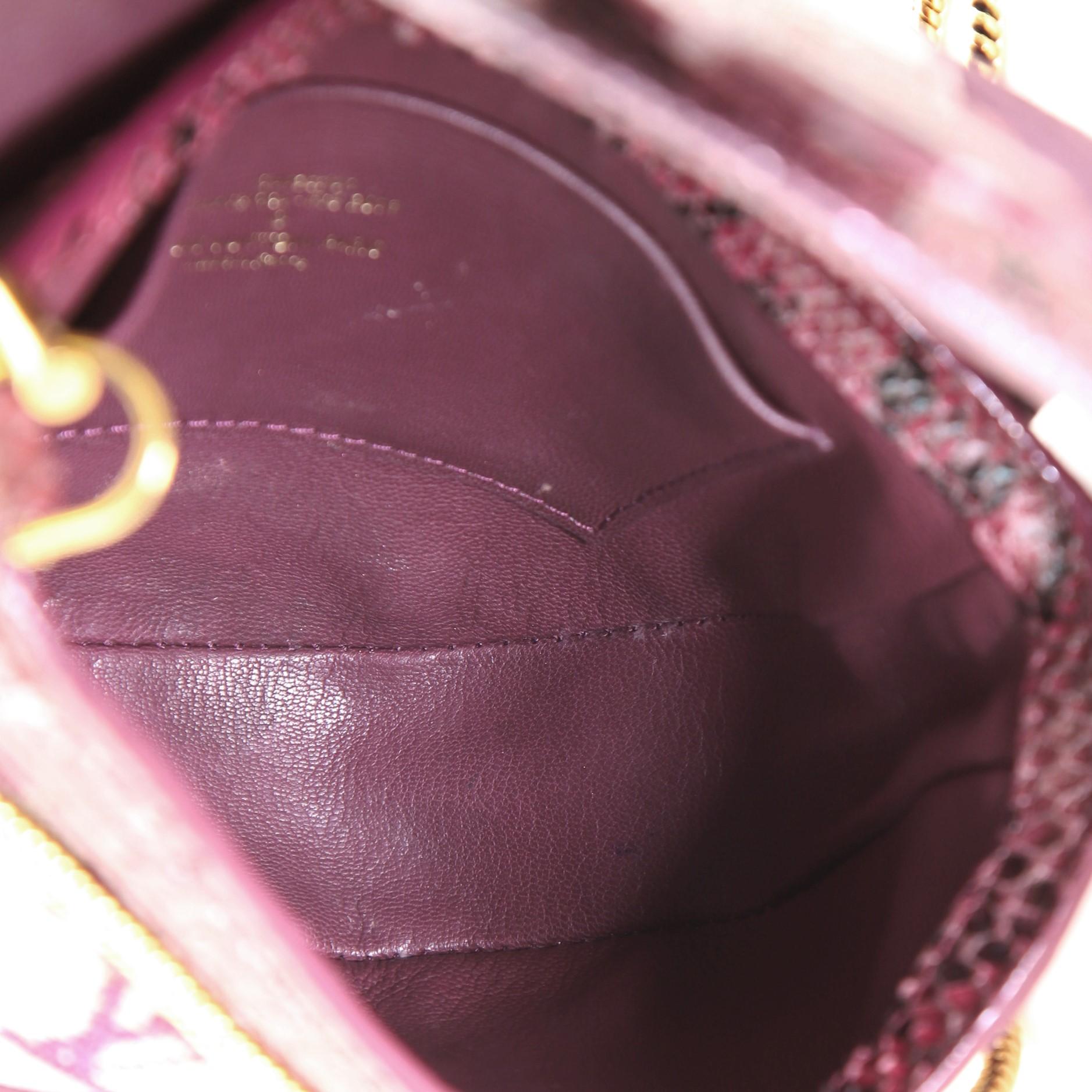 Louis Vuitton Empire Ponant Bag Monogram Jacquard with Suede and Python In Good Condition In NY, NY