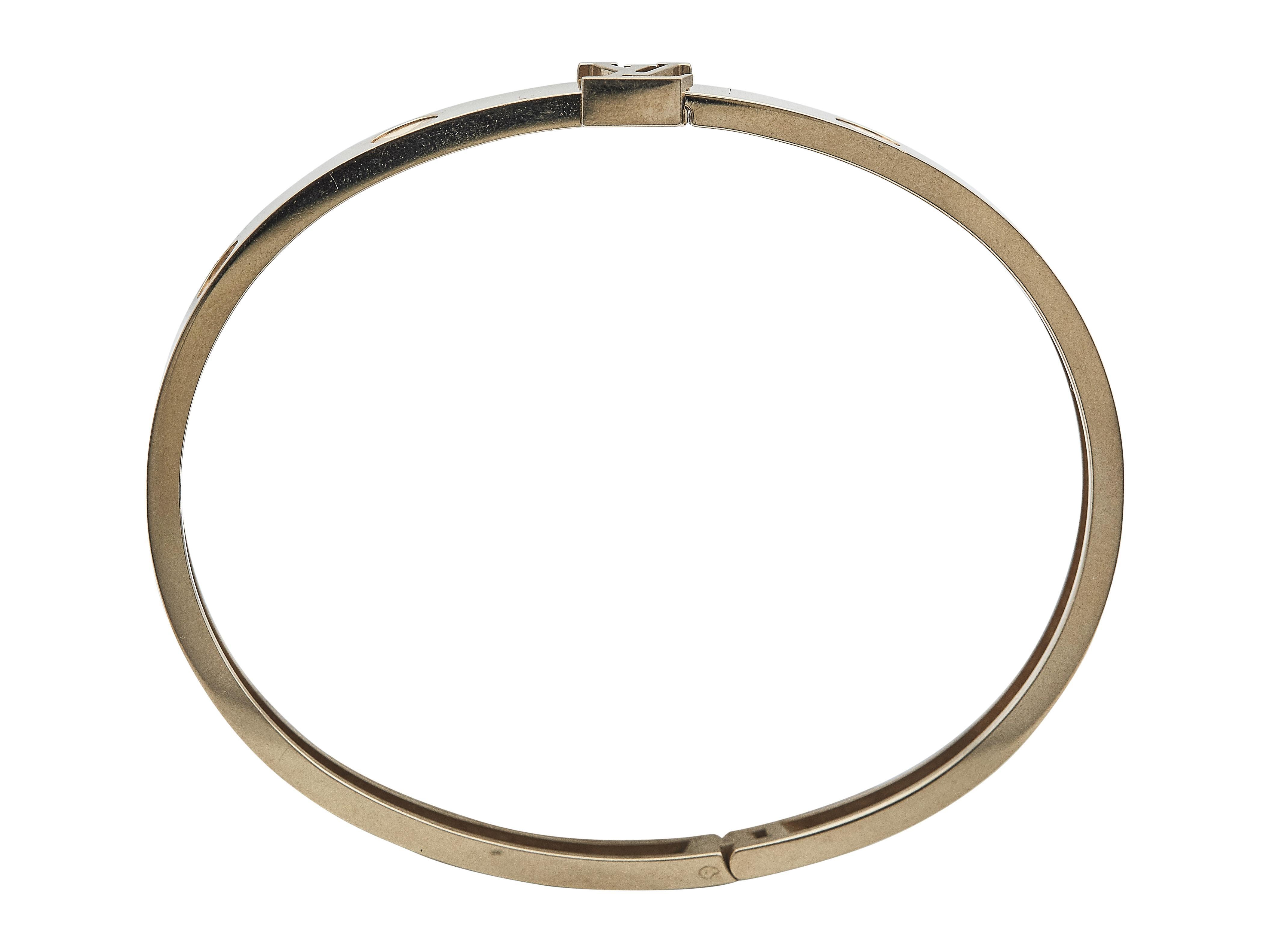 Louis Vuitton Empreinte 18K Rose Gold Bracelet Size 16 Bon état - En vente à New York, NY