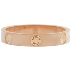 Louis Vuitton Empreinte 18k Rose Gold Wedding Band