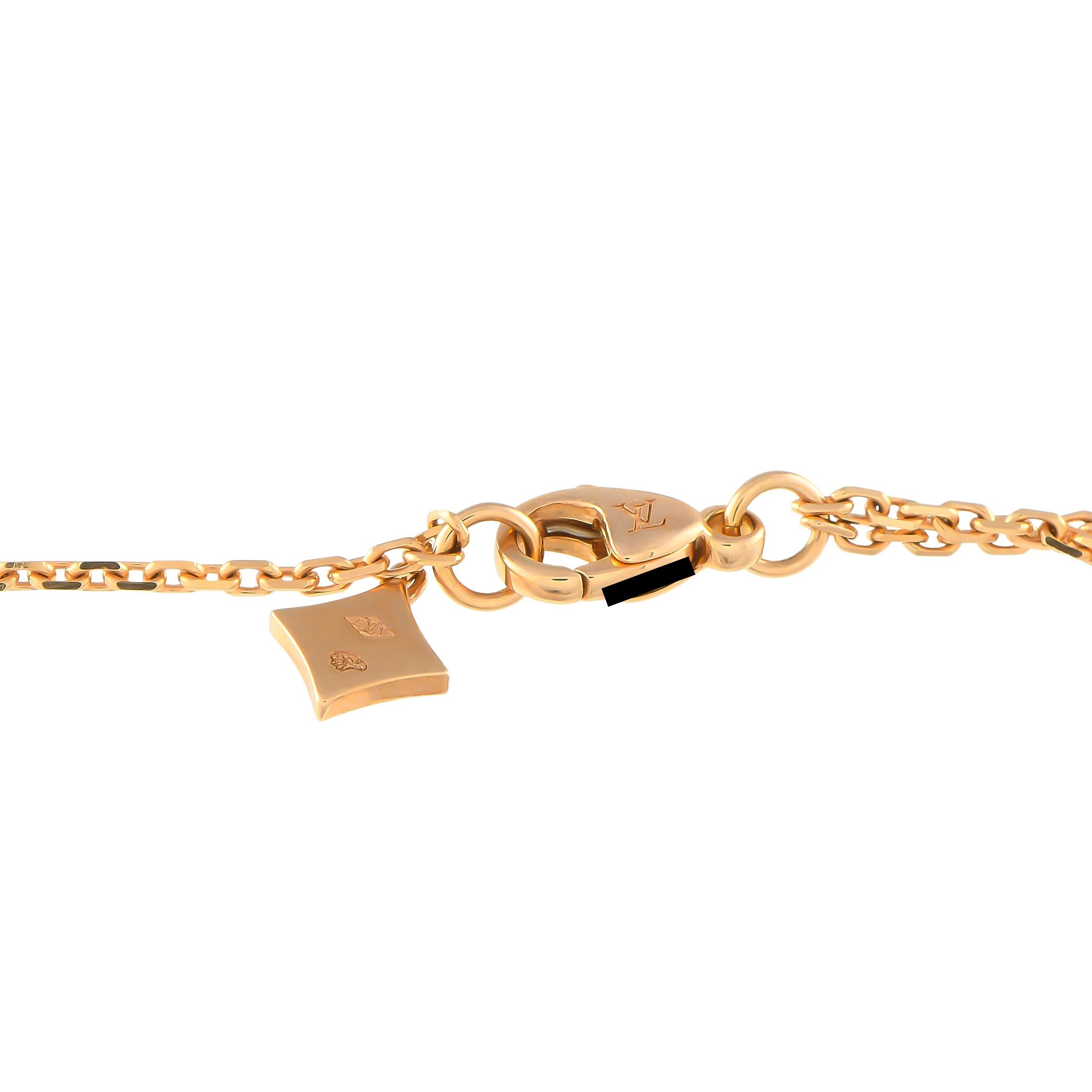 Women's Louis Vuitton Empreinte 18K Rose, White, and Yellow Gold Pendant Necklace