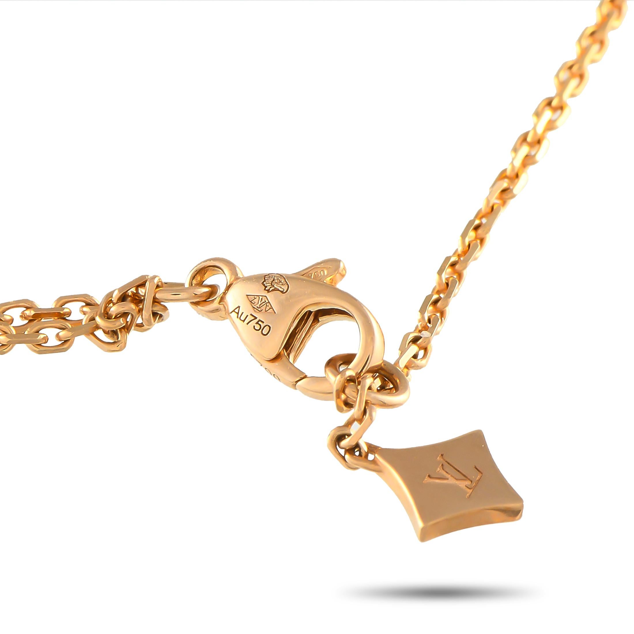 Louis Vuitton Empreinte 18K Rose, White, and Yellow Gold Pendant Necklace 1