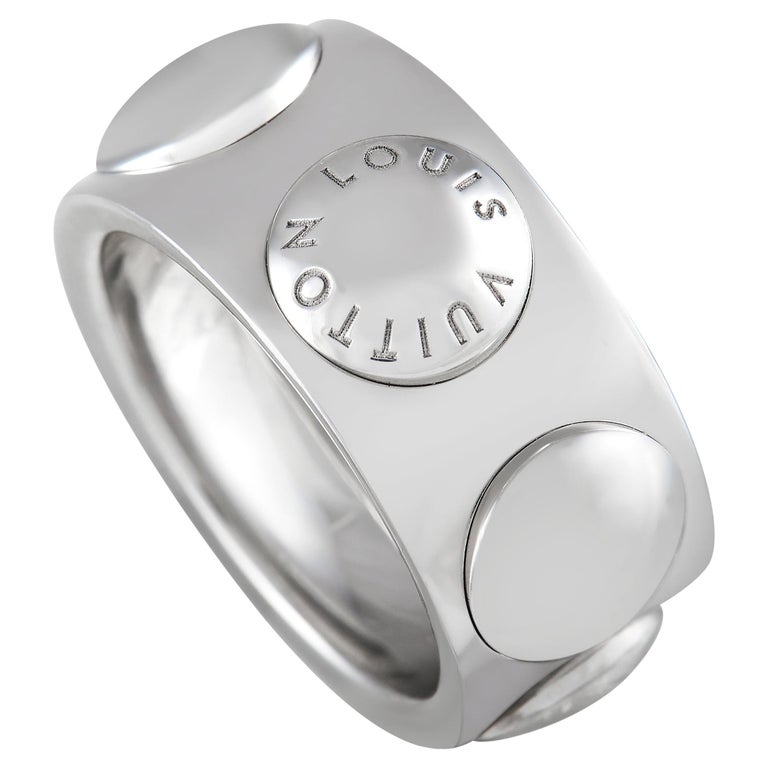 Louis Vuitton Empreinte 18K White Gold Band Ring For Sale at 1stDibs  louis  vuitton ring, louis vuitton black ring, louis vuitton wedding band