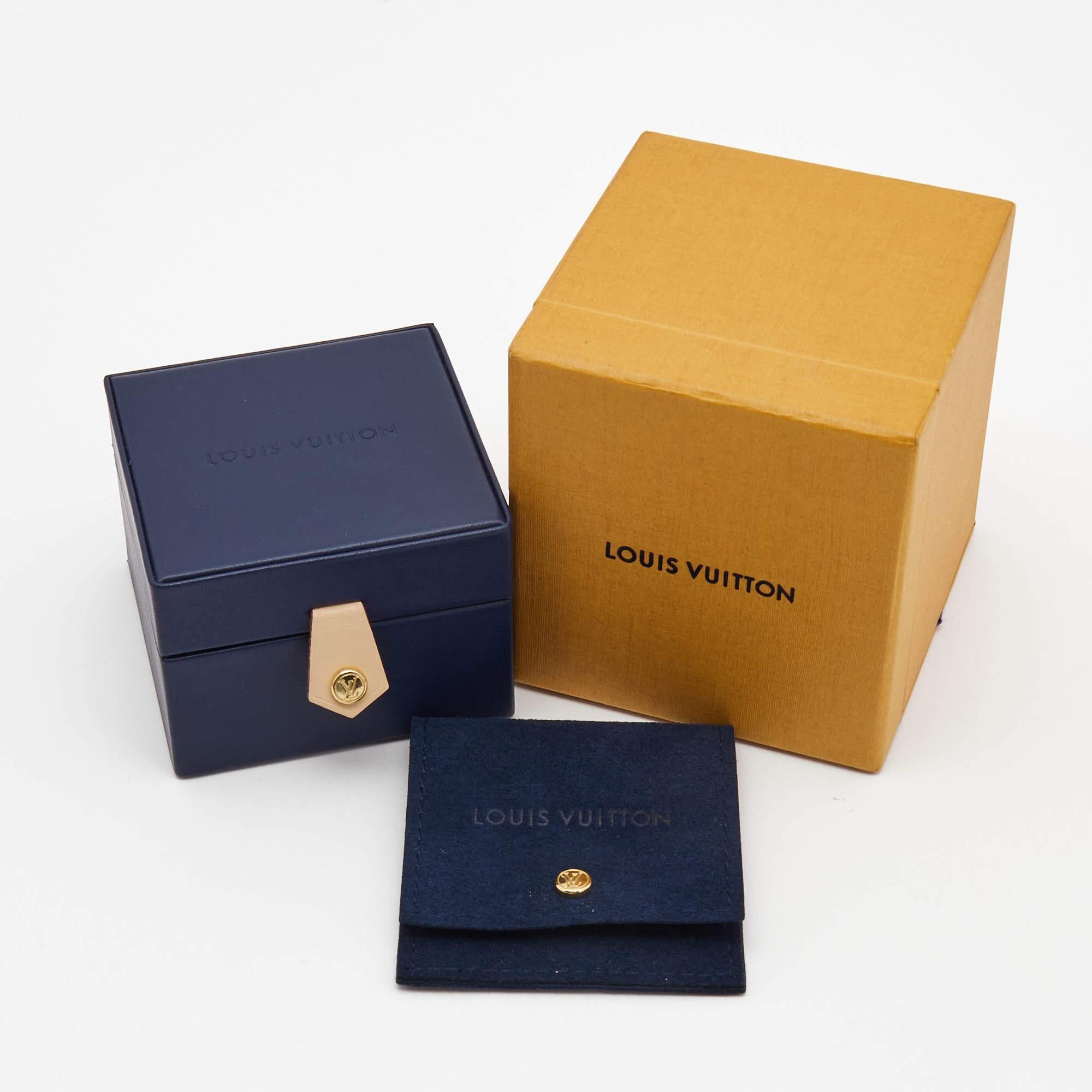 Aesthetic Movement Louis Vuitton Empreinte 18k White Gold Cord Bracelet