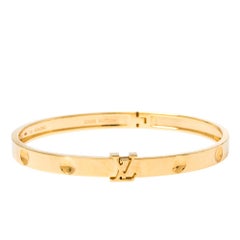 Louis Vuitton Empreinte 18K Yellow Gold Bangle Size Medium 16
