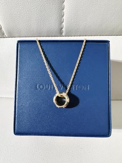 Louis Vuitton Empreinte 18K Yellow Gold Diamond Pendant Necklace