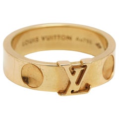 Louis Vuitton Empreinte 18k Gelbgold Ring Größe 52