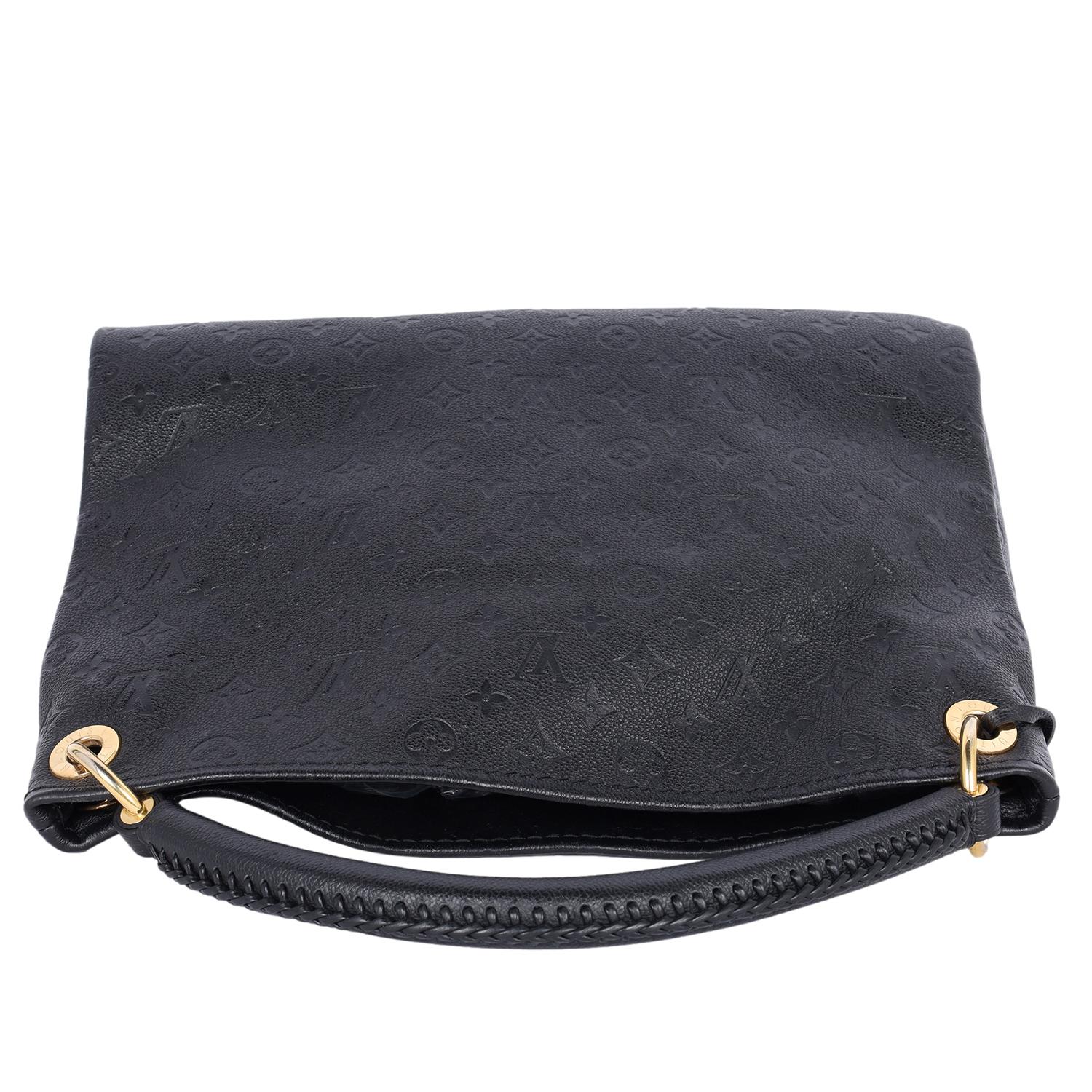 Louis Vuitton Empreinte Artsy MM Black Infini Monogram Shoulder Hobo Bag In Good Condition In Salt Lake Cty, UT