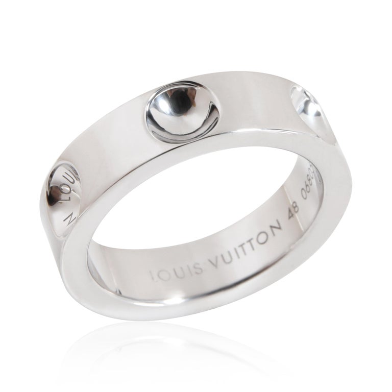 Louis Vuitton Empreinte 18K White Gold Band Ring - ShopStyle