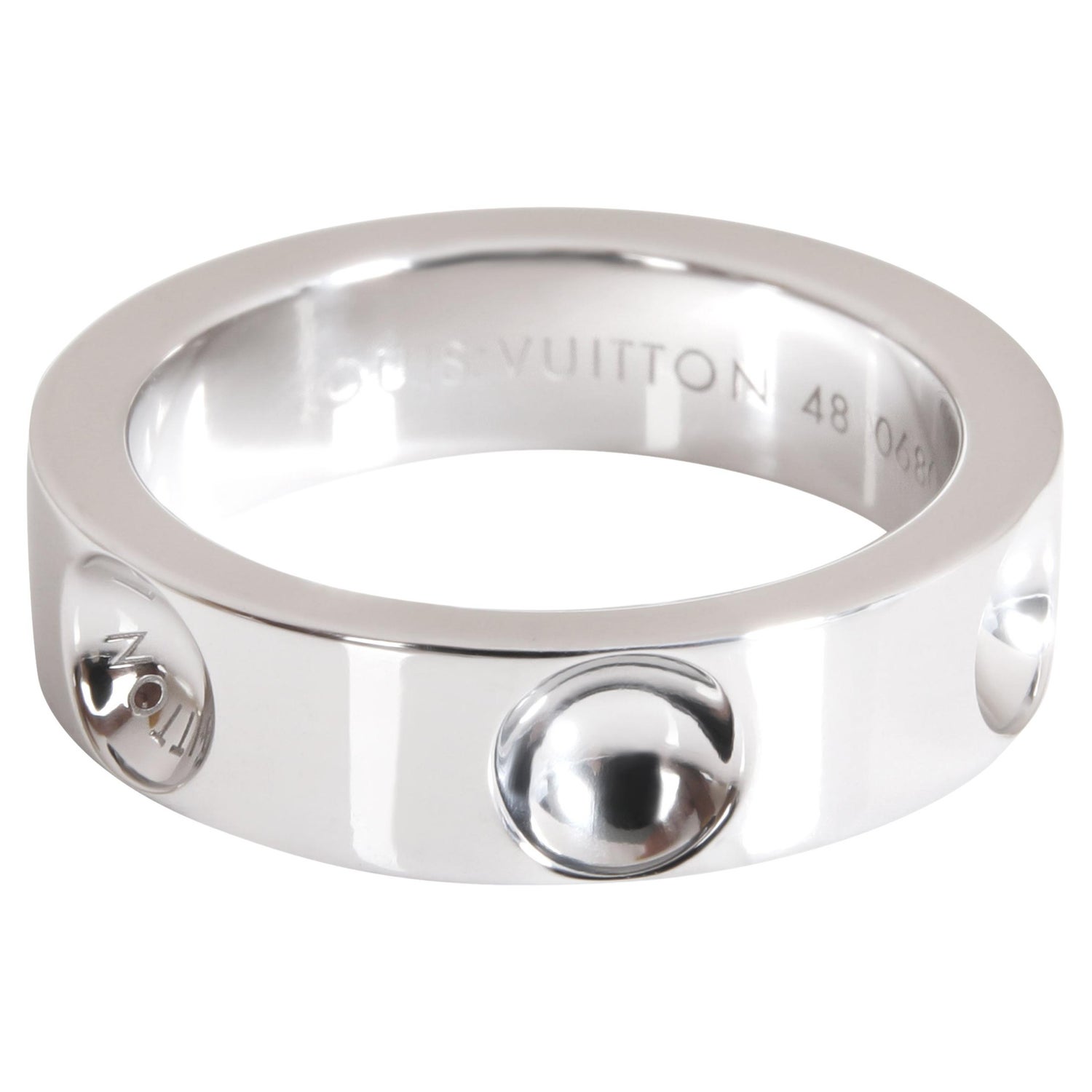 Auth Louis Vuitton Bracelet Galea 18K 750 White Gold