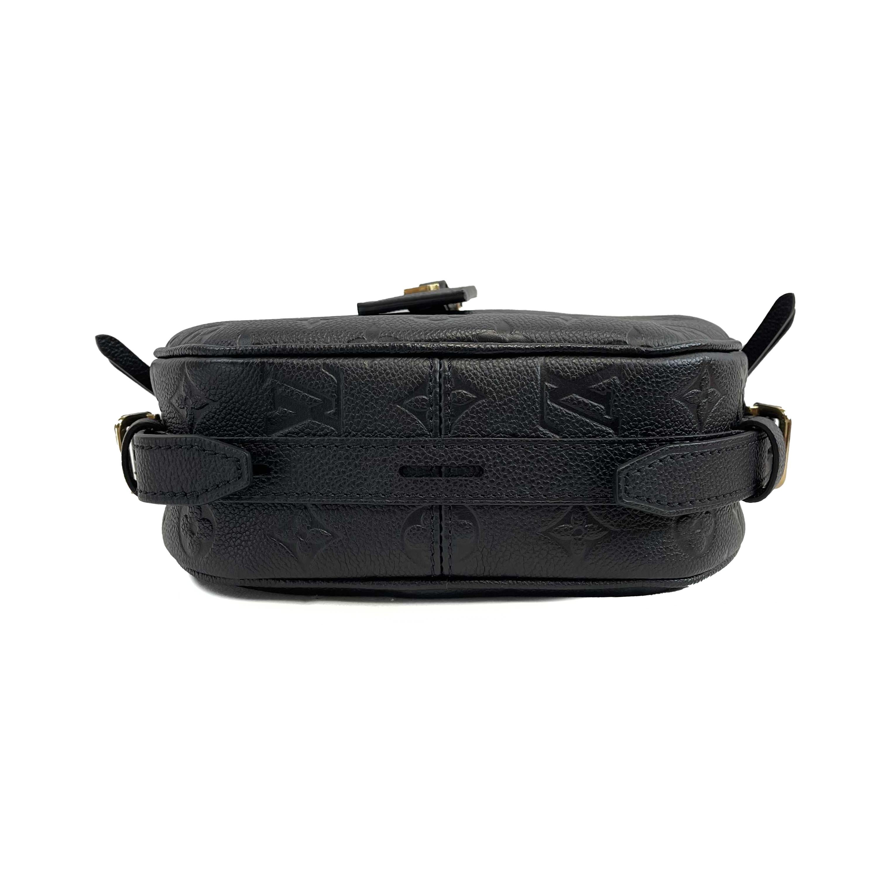 Louis Vuitton - Empreinte Boite Chapeau Souple Black Round Crossbody In Excellent Condition In Sanford, FL