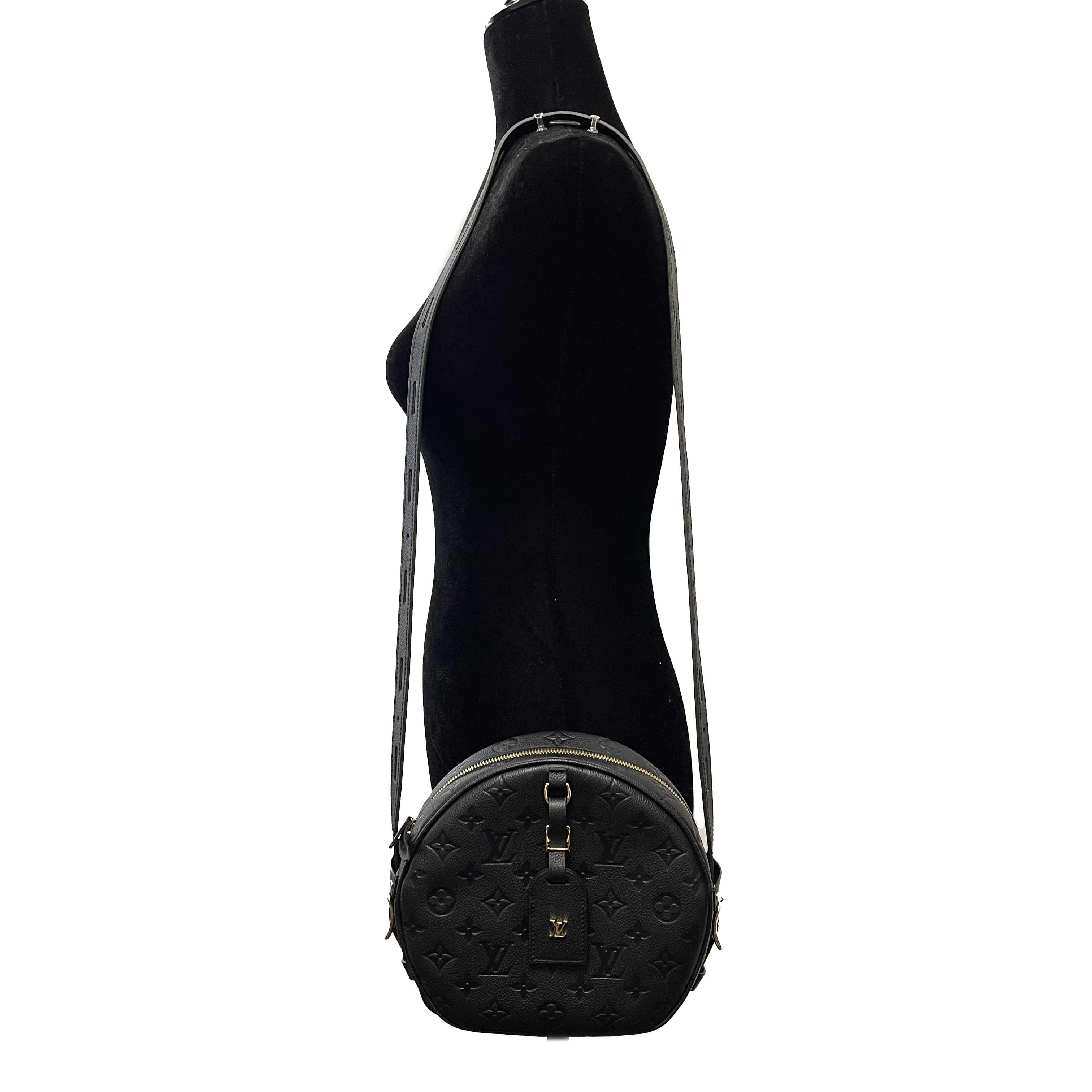 Louis Vuitton - Empreinte Boite Chapeau Souple Black Round Crossbody 2
