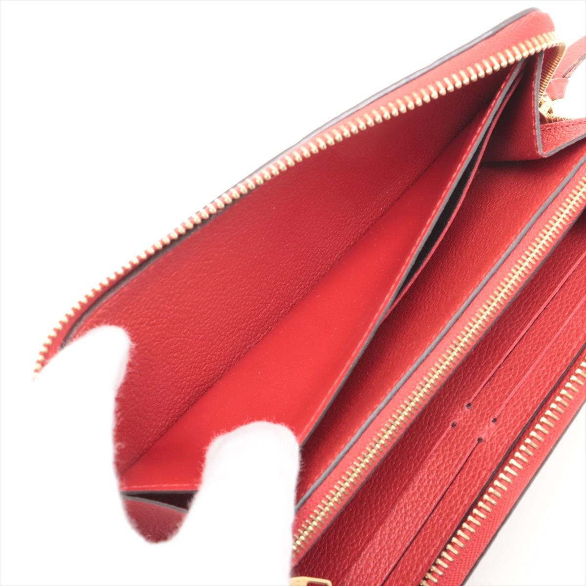Women's Louis Vuitton Empreinte Clemence Wallet Scarlet For Sale
