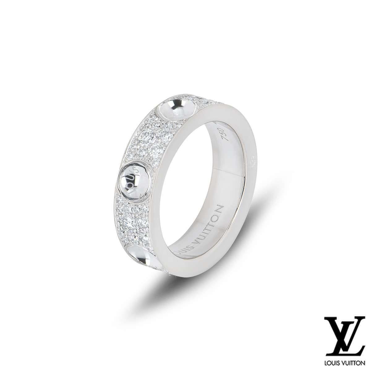 Louis Vuitton Empreinte Diamantband Ring 1,00 Karat (Rundschliff) im Angebot