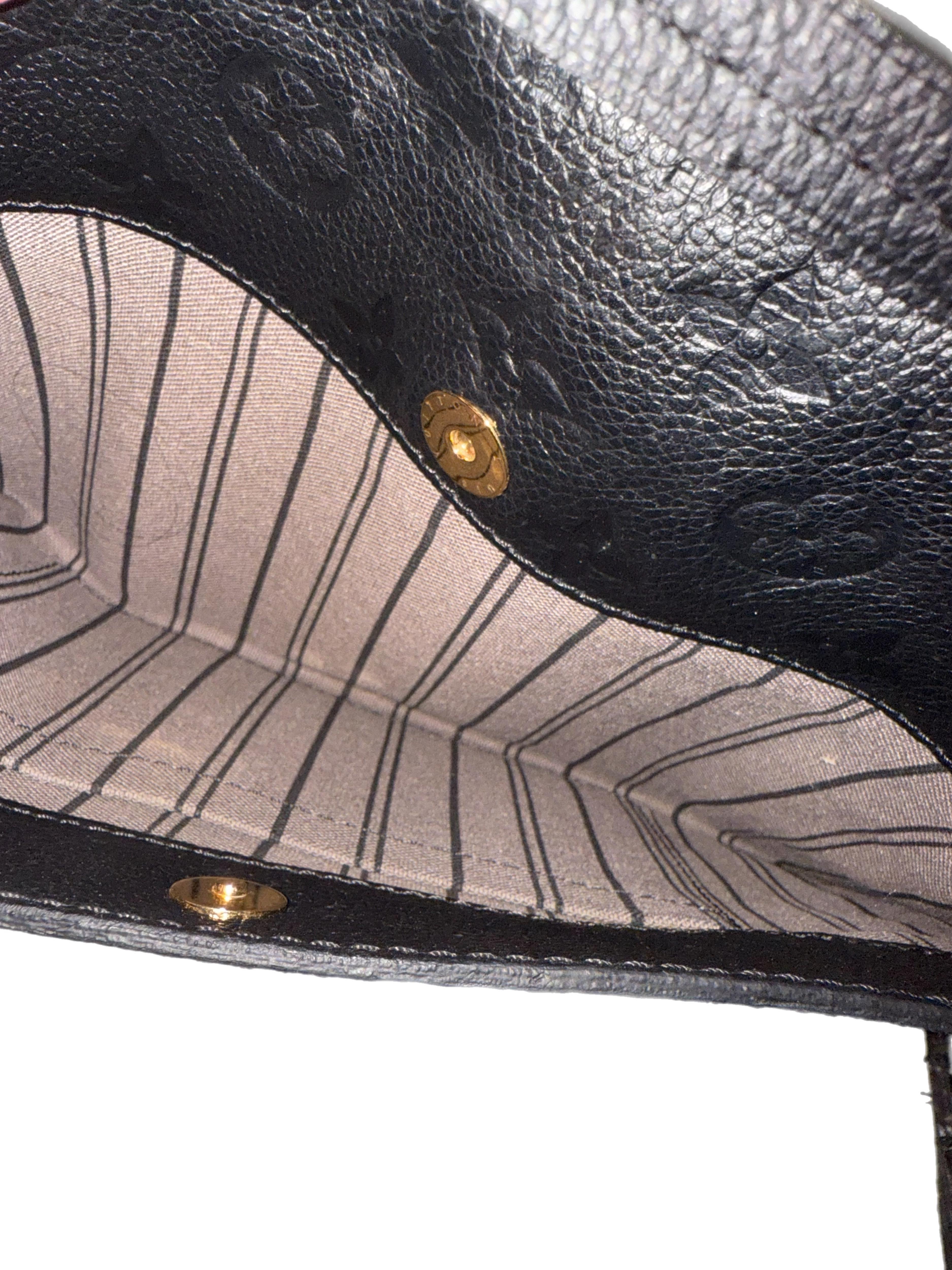 Louis Vuitton Empreinte Fascinante Shoulder Bag Black For Sale 6
