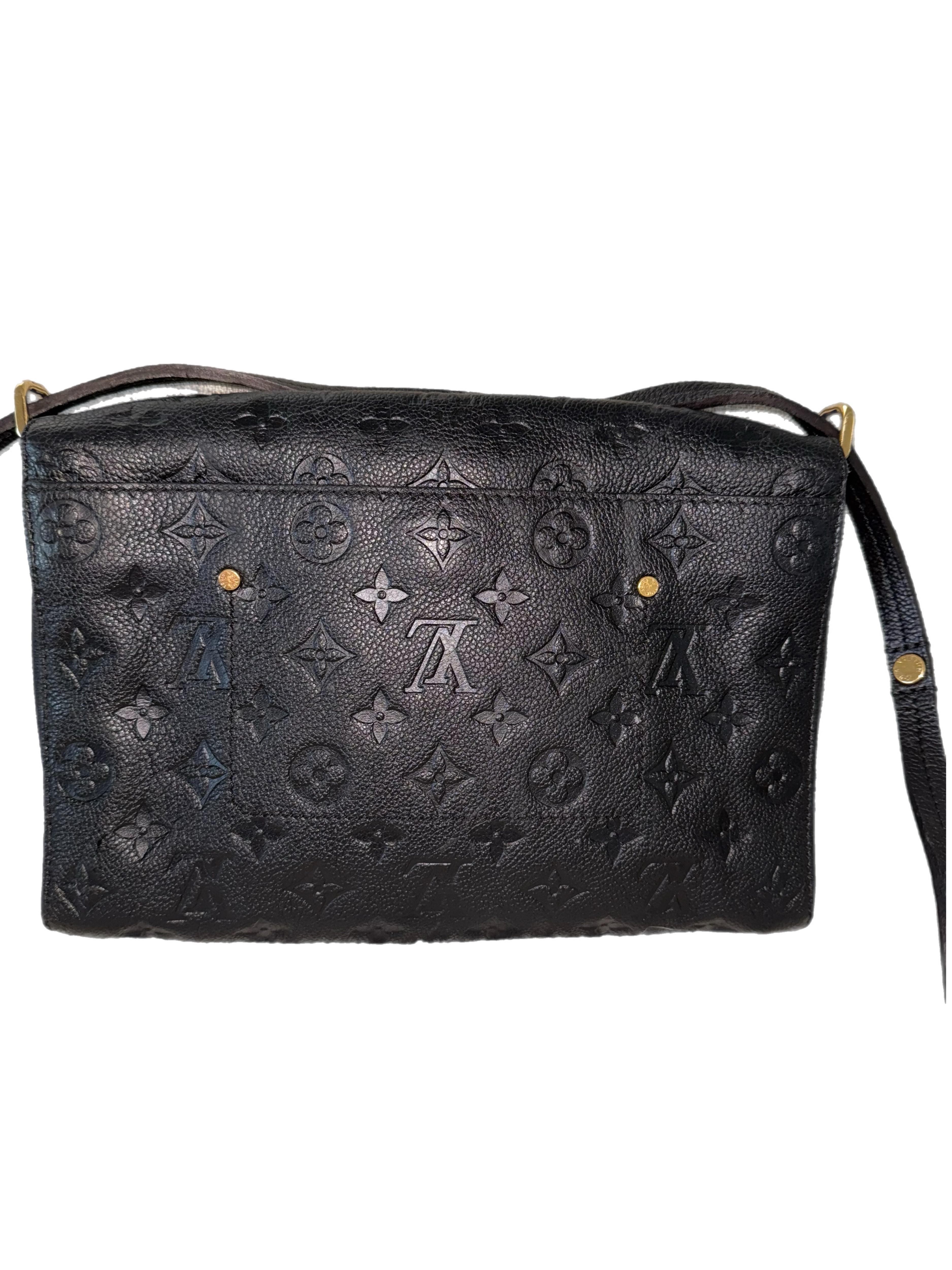Louis Vuitton Empreinte Fascinante Shoulder Bag Black In Good Condition For Sale In Humacao, PR